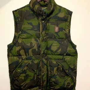 Polo by Ralph Lauren Vest, army green,  Men's M